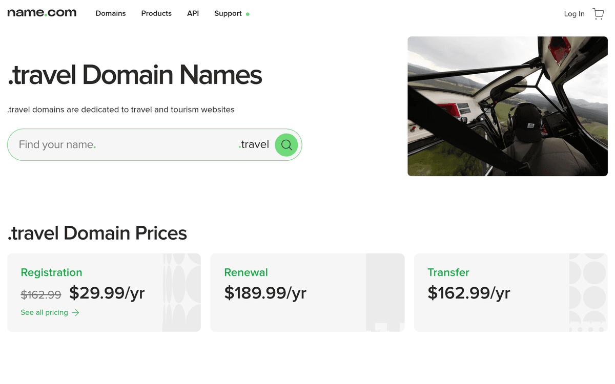 travel.domains